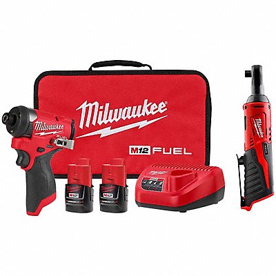 MILWAUKEE 345322000000 Impact Driver Kit and Ratchet 12 V