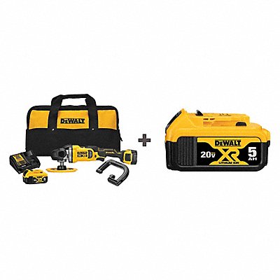 DEWALT DCM849P2DCB205 Cordless Polisher L 20 in 4.8lb