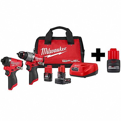 MILWAUKEE 34972200000000 M12 FUEL 2-Tool Kit M12 CP2.5 Battery