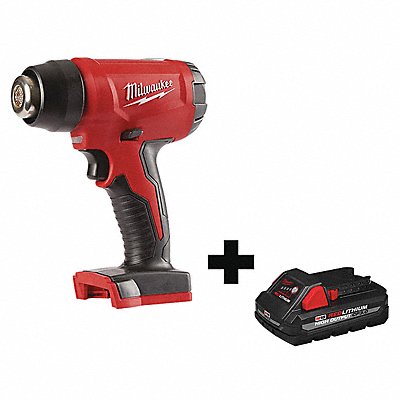 MILWAUKEE 26882000000000 Heat Gun Kit 18V DC 3 lb 875 deg.F