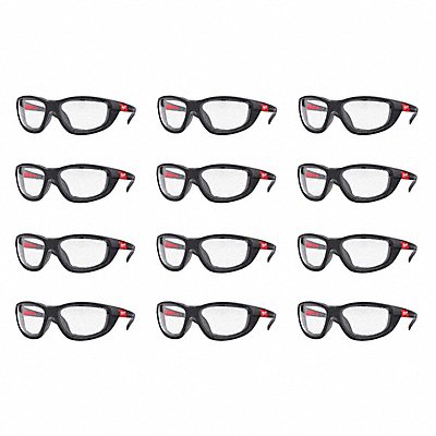 MILWAUKEE 48732041X12 Safety Glasses 12 pk Clear Lens
