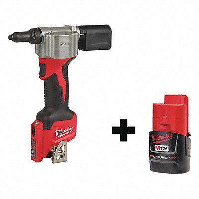 MILWAUKEE 25502000000000 Cordless Rivet Tool Battery Included 12V