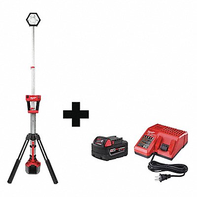 349VH7 MILWAUKEE 21312000000000 Cordless Tripod Light Battery Incl