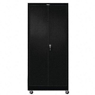 HALLOWELL 815S24MME K4836 Storage Cabinet 78 x36 x24 Black 4Shlv