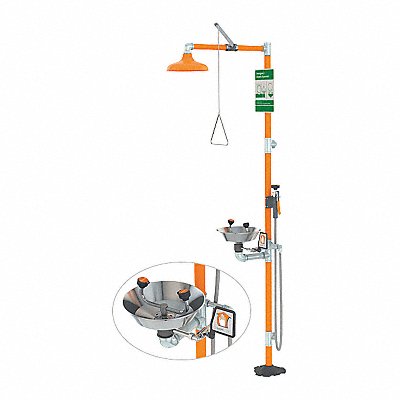 GUARDIAN EQUIPMENT G1902SSH Eye Wash/shower Safety Station