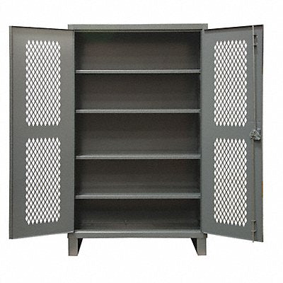 DURHAM MFG HDCV2448784S95 Storage Cabinet 78 x48 x24 Grey 4Shlv