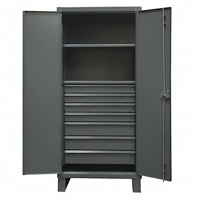 DURHAM MFG HDCD2436787B95 Storage Cabinet Leg Grey 78 x 36 x 24