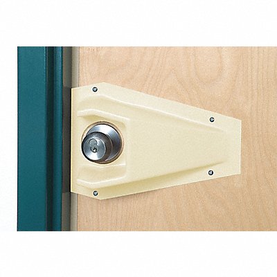 PAWLING CORP DKP1002 Door Knob Protector PVC Ivory 11-1/4in.L