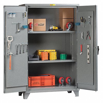 LITTLE GIANT SSL2A3060PBD Pegboard Cab 78 x60 x30 Gry 1500lbLoad