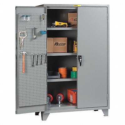 LITTLE GIANT SSL3A2460PBD Pegboard Cab 78 x60 x24 Gry 1500lbLoad