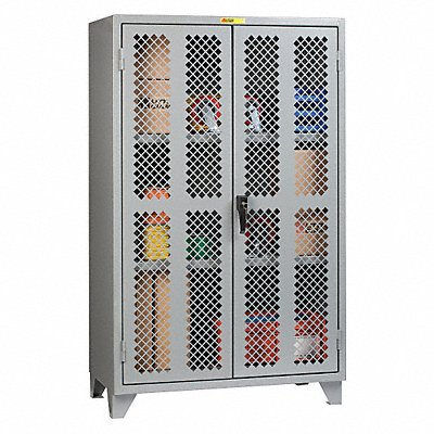 LITTLE GIANT SSLP2A2460 Storage Cabinet 78 x24 x60 Grey 2Shlv