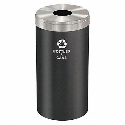 GLARO B1542BKSABC Recycling Container Black 23 gal.
