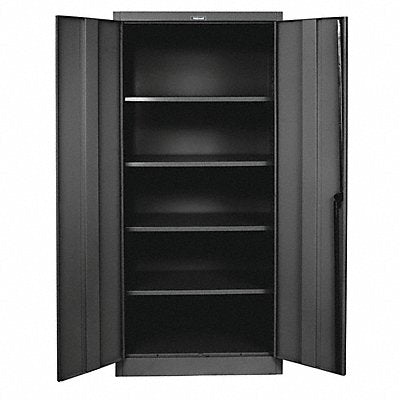 HALLOWELL 415S24ME Storage Cabinet 72 x36 x24 Black 4Shlv