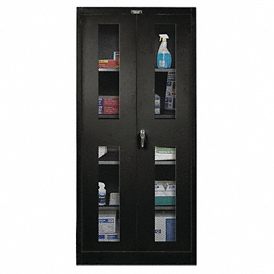 HALLOWELL 415S24SVAME G6762 Storage Cabinet 72 x36 x24 Black 4Shlv