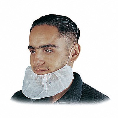 GRAINGER 15803 Beard Cover Universal White PK1000