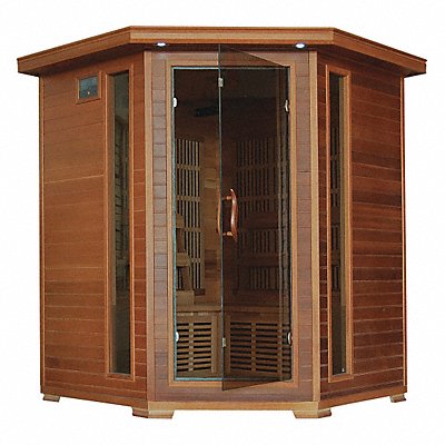 RADIANT BSA1320 Sauna Corner 4 ppl Carbon Heater Cedar