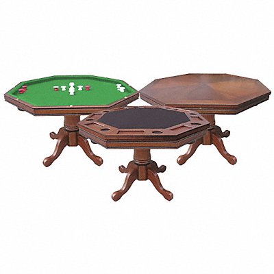HATHAWAY BG2366T 3 1 Game Table Walnut Solid Hardwood Grn