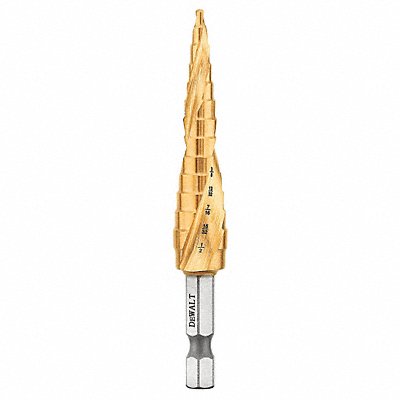 DEWALT DWA1783IR Step Cone Drill 1/8in to 1/2in HSS