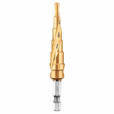 DEWALT DWA1784IR Step Cone Drill 3/16in to 1/2in HSS