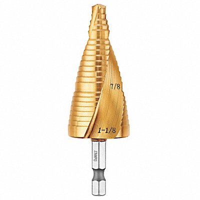 DEWALT DWA1789IR Step Cone Drill 7/8in to 1.125in HSS