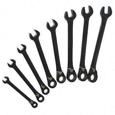 WESTWARD 34D994 Combination Wrench St CV Steel Chrome Offset