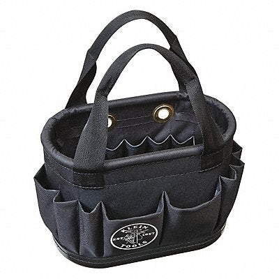 KLEIN TOOLS 5144BHB14OS Bucket Bag Polyester Straight Wall Black