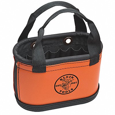 KLEIN TOOLS 5144HBS Bucket Bag Plastic Straight Wall Orange
