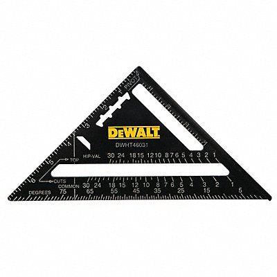 DEWALT DWHT46031 Square Alum Black 7 In Graduations 8ths