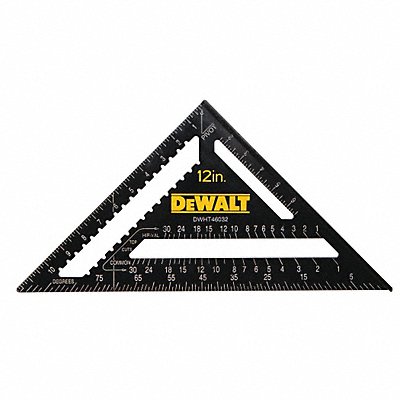 DEWALT DWHT46032 Square Alum Black 12 In Graduations 8ths