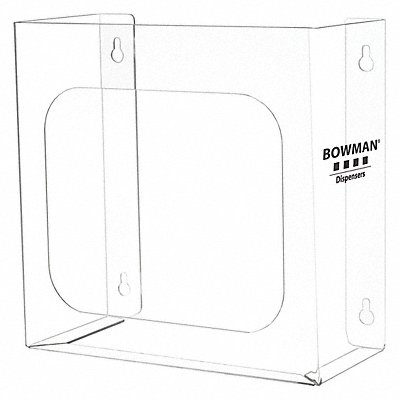 BOWMAN DISPENSERS BP007 Bouffant/Shoe Cover Dispenser Clear PETG