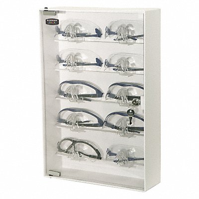 BOWMAN DISPENSERS CP075 Eyewear Cabinet White/Clear