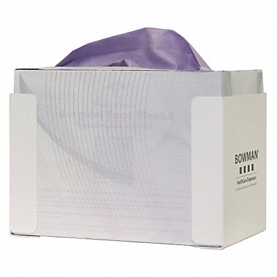 BOWMAN DISPENSERS FB021 Face Mask Dispenser White Steel