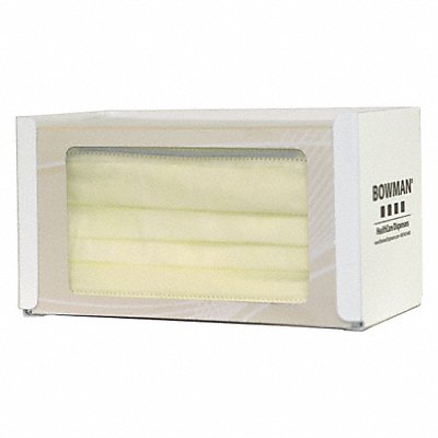 BOWMAN DISPENSERS FB037 Face Mask Dispenser White Steel
