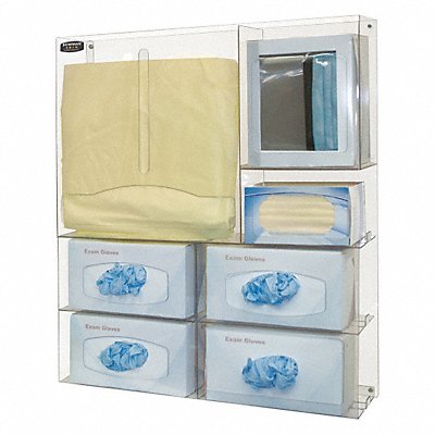 BOWMAN DISPENSERS PS0160111 Protection System Clear 26-5/8inH