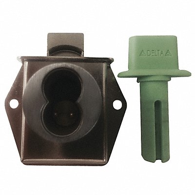 DELTA LOCK GDI1125D500BCMV2 Interchang Core Dead Bolt Silv Rectang