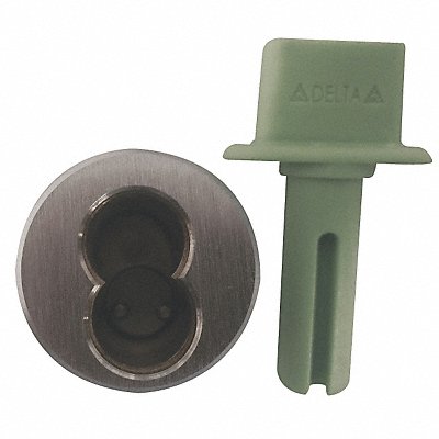 DELTA LOCK GEI1250STADBCXX2 Mortise Cylinder Entry Door 1-3/16 in.