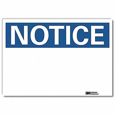 LYLE U51024RD10X7 Notice Sign 7inx10in Reflective Sheeting