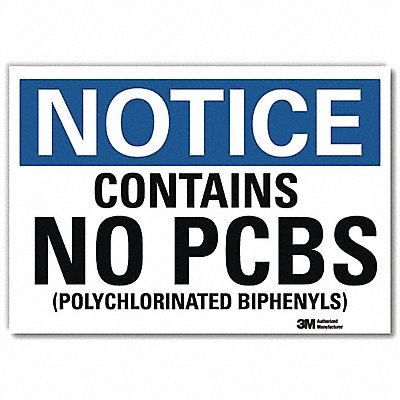 LYLE U51111RD14X10 Notice Sign 10 in x 14 in Reflective Sheeting