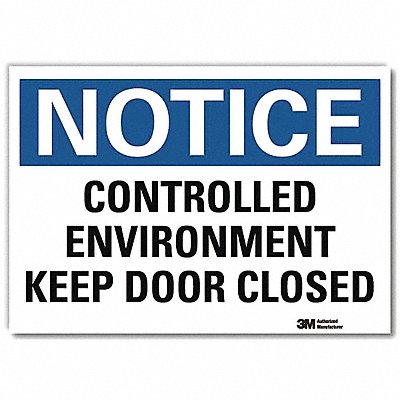 LYLE U51112RD7X5 Notice Sign 5inx7in Reflective Sheeting