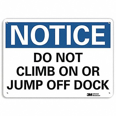 LYLE U51127NP10X7 Notice Sign 7 inx10 in Plastic