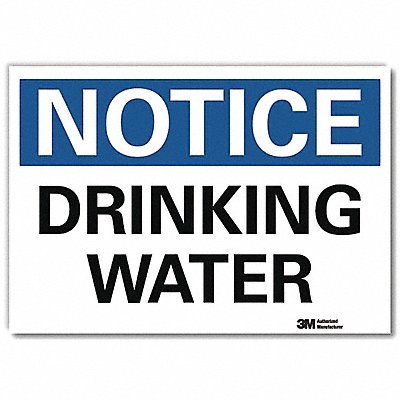 LYLE U51152RD10X7 Notice Sign 7inx10in Reflective Sheeting