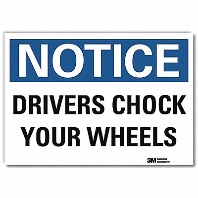 LYLE U51155RD14X10 Notice Sign 10inx14inReflective Sheeting