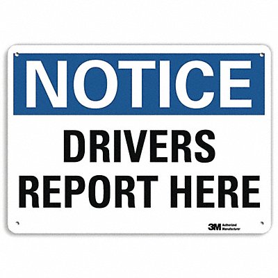 LYLE U51158NA14x10 Loadiing  Unloading Sign 10x14in Alum
