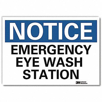 LYLE U51177RD7X5 Notice Sign 5inx7in Reflective Sheeting