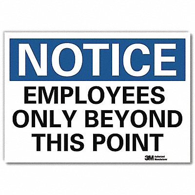 LYLE U51193RD14X10 Notice Sign 10inx14inReflective Sheeting