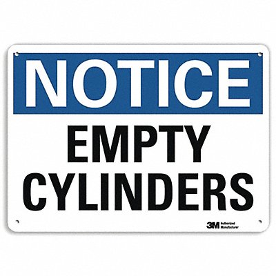 LYLE U51196NA10x7 Notice Sign 7 in x 10 in Aluminum