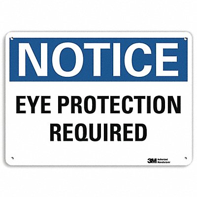 LYLE U51211NA10x7 Notice Sign 7 in x 10 in Aluminum
