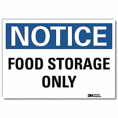 LYLE U51233RD14X10 Notice Sign 10x14in Reflective Sheeting