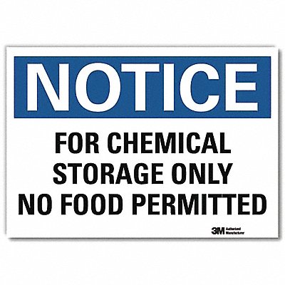 LYLE U51234RD10X7 Notice Sign 7inx10in Reflective Sheeting