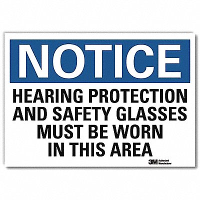LYLE U51263RD14X10 Notice Sign 10inx14inReflective Sheeting